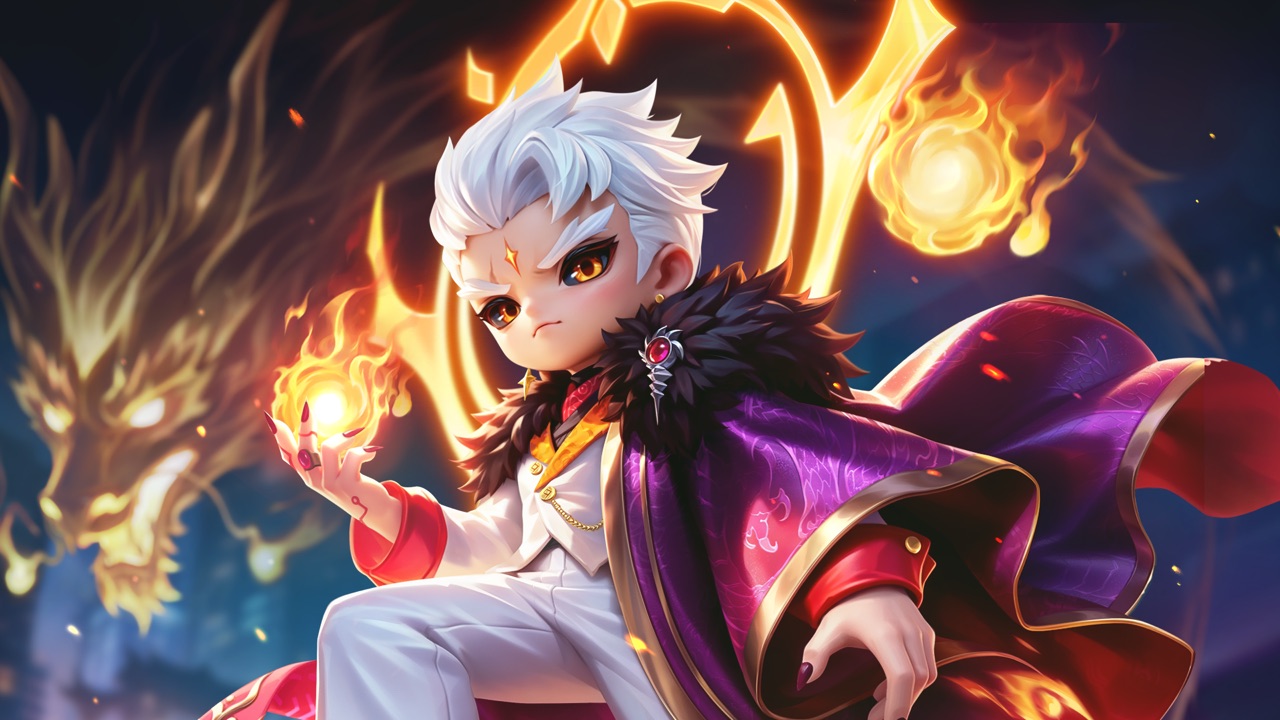 Key art resmi Exorcist Yu Zhong, Commander Magic Chess Go Go dari seri The Exorcists