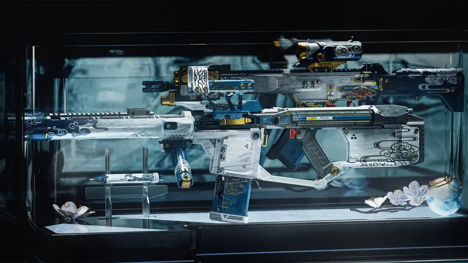 Exclusive limited-time porcelain weapon skin!