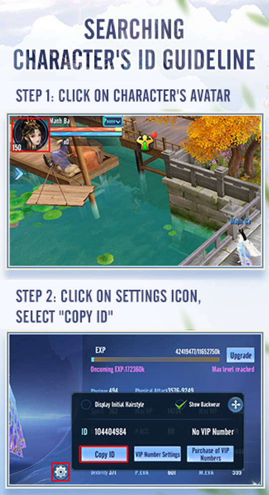 Cara menemukan ID Peran Ghost Story Love Destiny