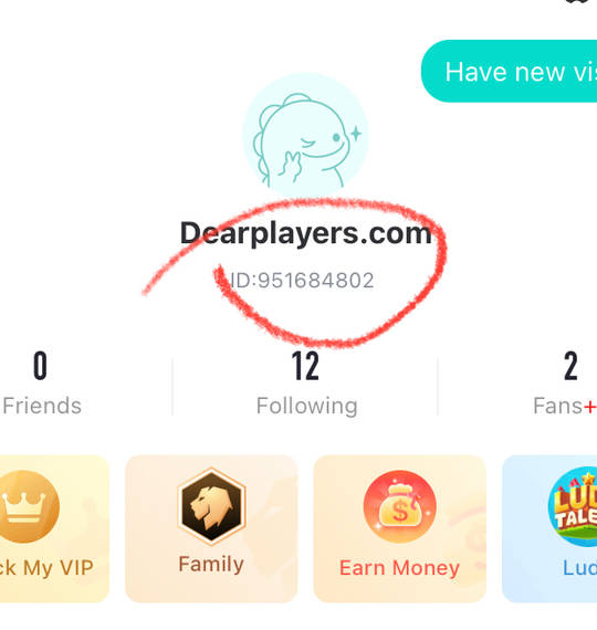 Example Bigo Live User ID
