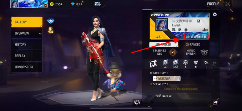 Cara Cari Player ID Free Fire