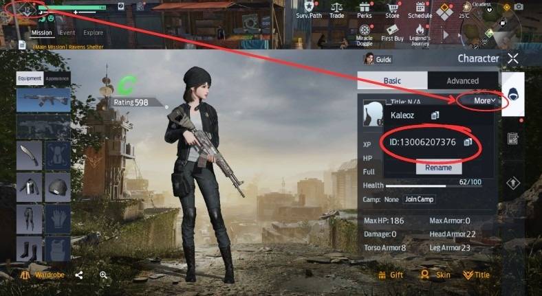 Undawn Player ID