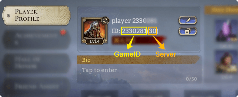 Cara mencari ID Pengguna Watcher of Realms